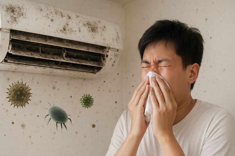 冷氣久未洗導致鼻子過敏？居家隱形過敏源你忽略了！