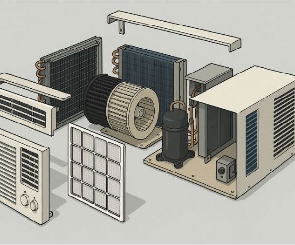 窗型冷氣構造拆解｜了解各部零件功能與運作原理